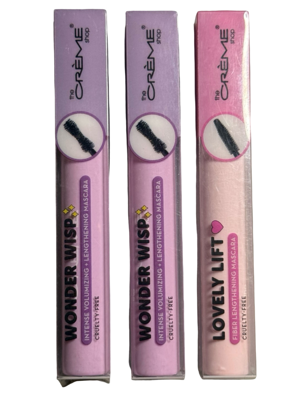 The Crème Shop Wonder Wisp Volumizing and Lengthening Mascara Lot of 3